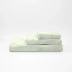 Toalla Waffle 100% algodón Mint